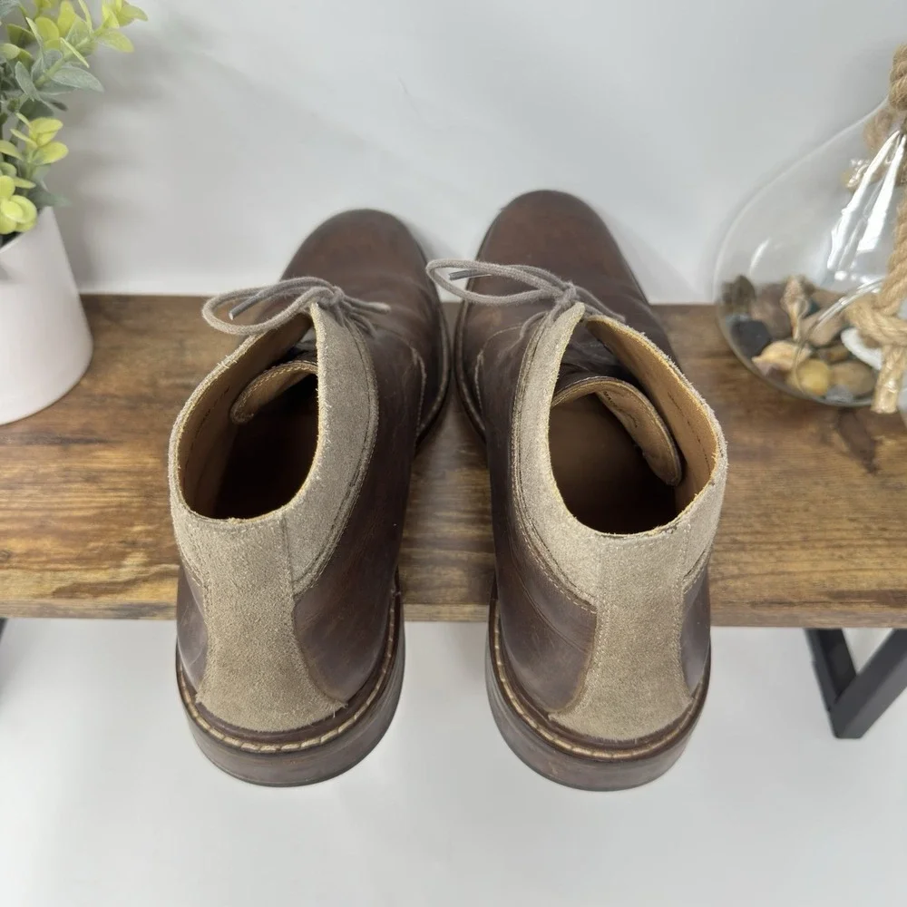 Cole Haan Men's Size 8.5 M Suede Welt Chukka Brown‎ Leather C24533 Ankle Boots